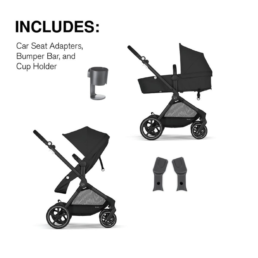 Cybex eos moon black stroller