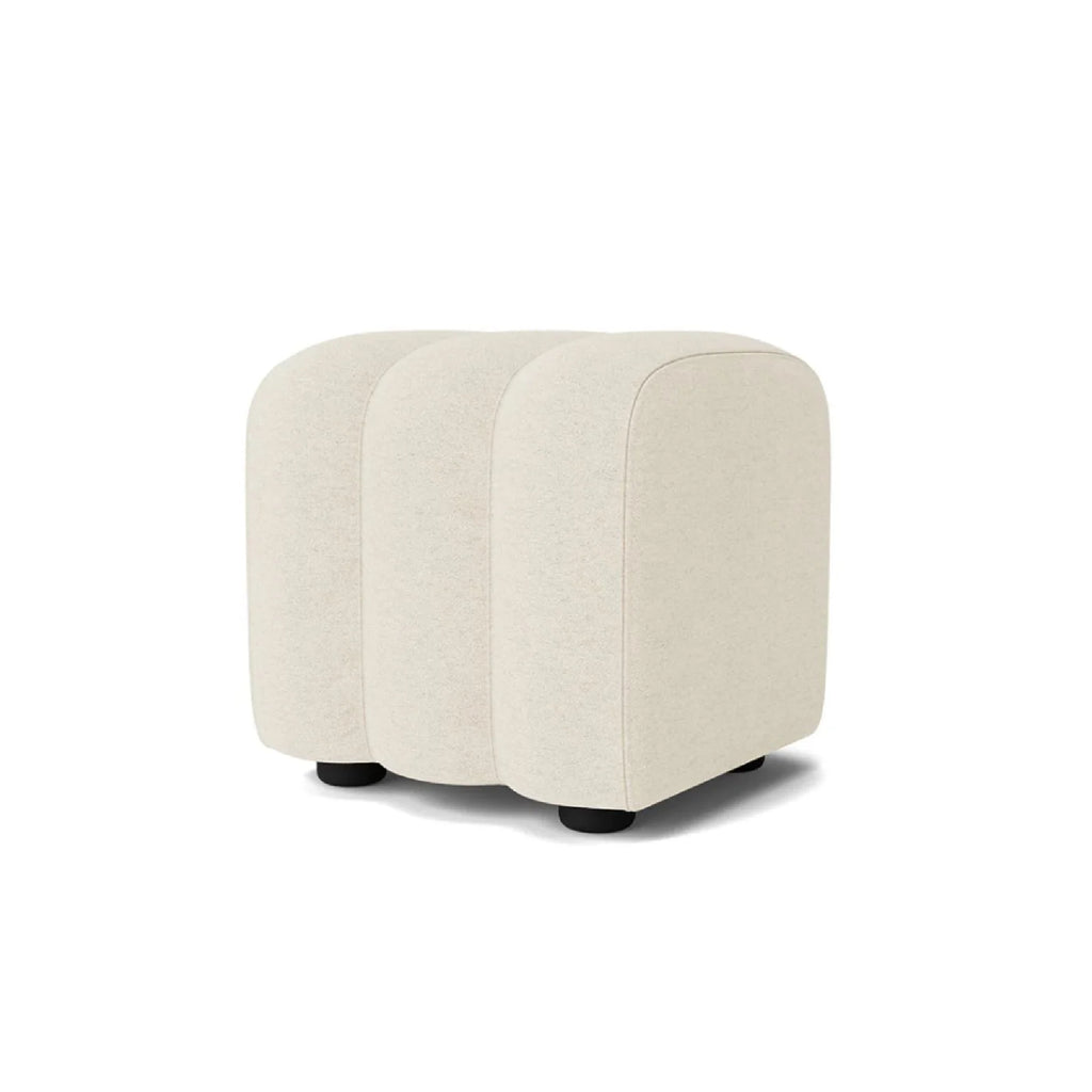 sectionnel de luxe incurvé en tissu bouclé texturé