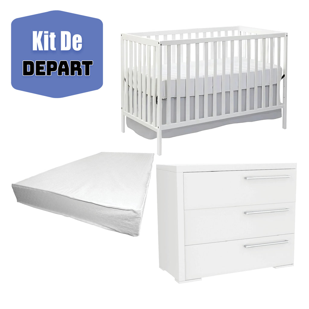 Kit de depart lit, meuble, matelas.