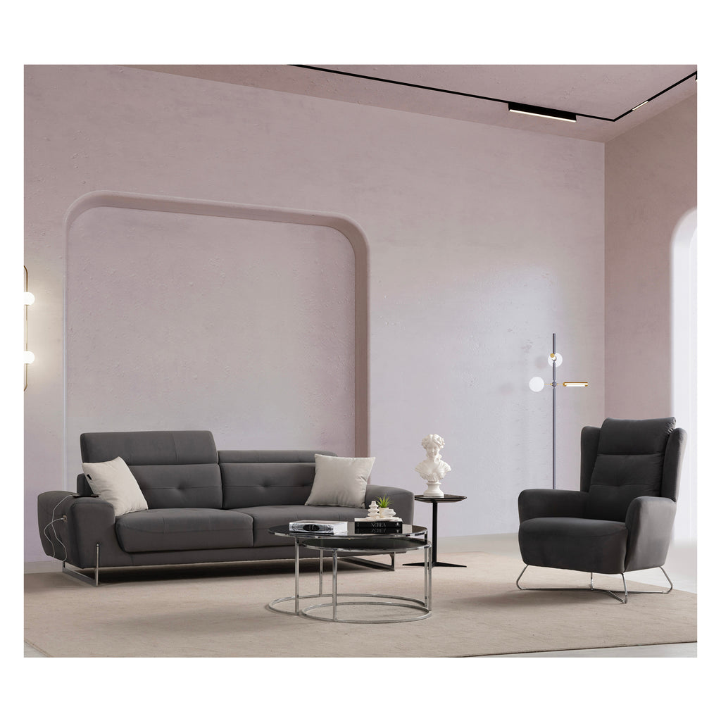 canapé sectionnel en tissu marquant de bebelelo