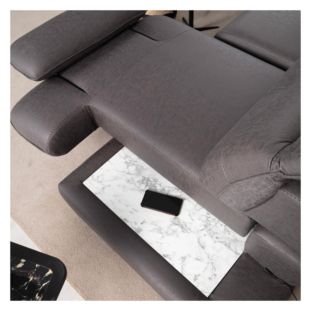 canapé sectionnel style solmara en tissu