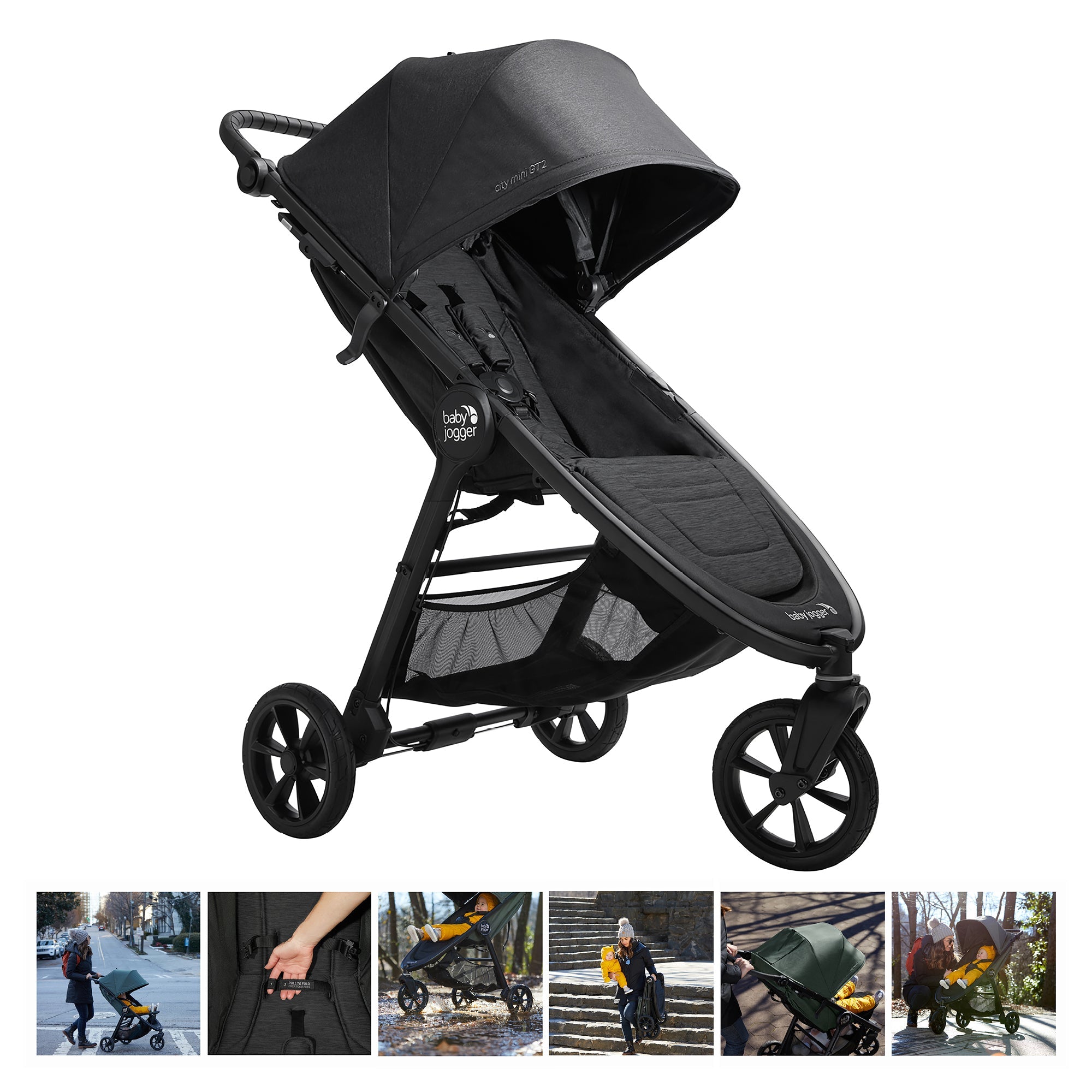 Kit de depart poussette Baby jooger, siège auto Graco, lit de bébé, table à langer et matelas de base