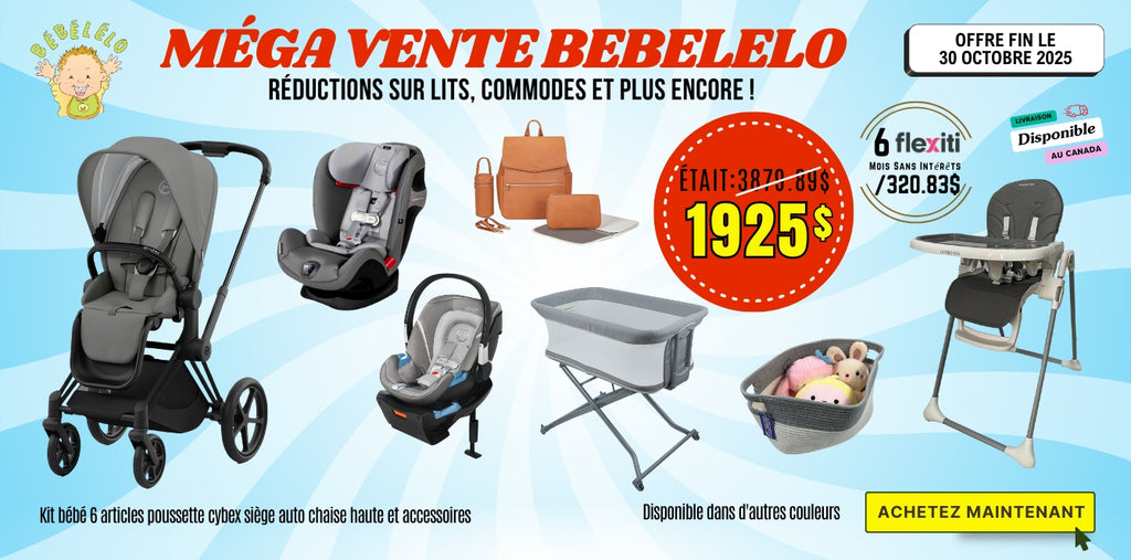 Kit bébé 7 articles poussette cybex sièges auto et accessoires boobeyeh