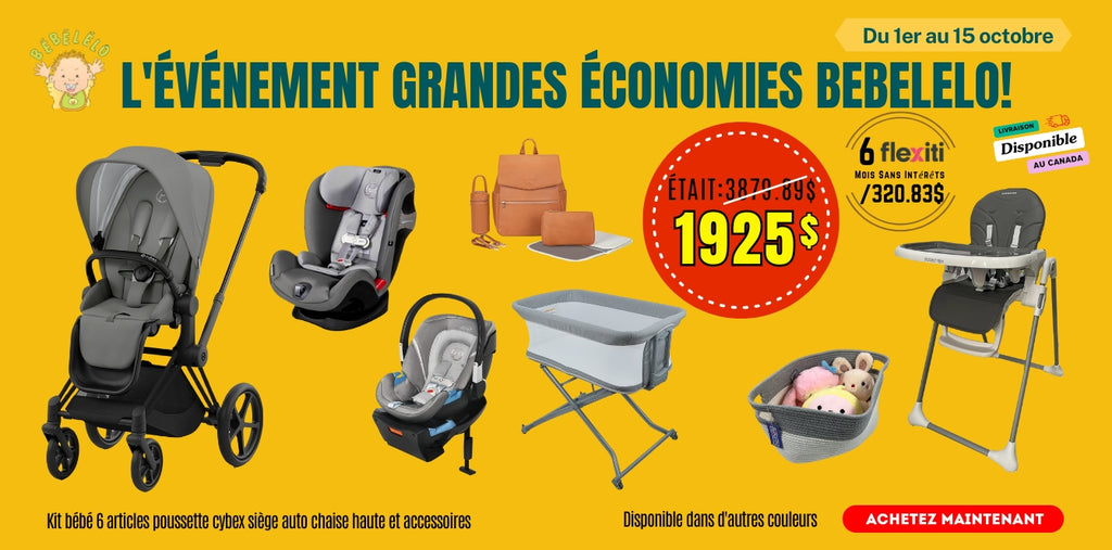 Kit bébé 7 articles poussette cybex sièges auto et accessoires boobeyeh
