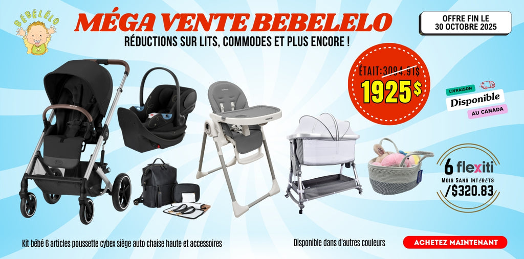 Kit bébé 6 articles poussette cybex siège auto chaise haute et accessoires