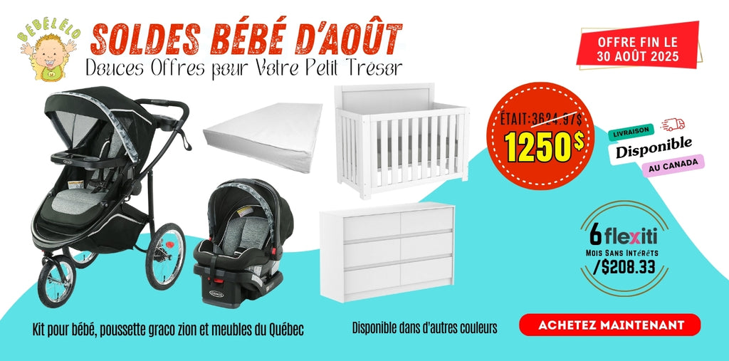 Kit pour bébé, poussette graco zion et meubles du Québec
