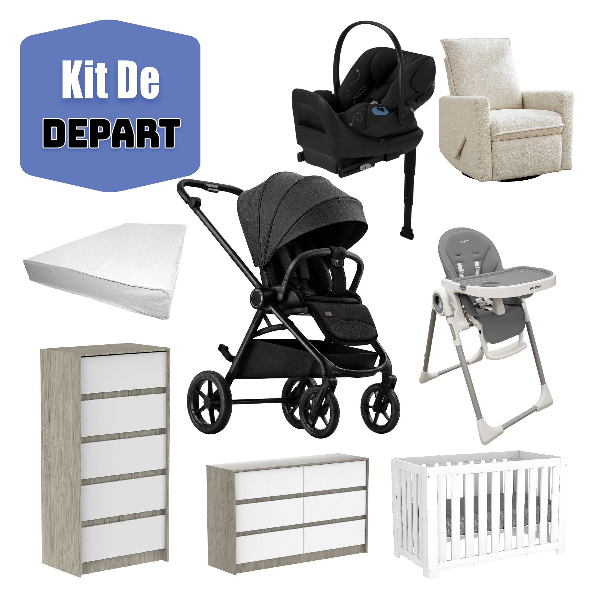 Ensemble complet Cybex pour bébé – voyage, chambre et repas
